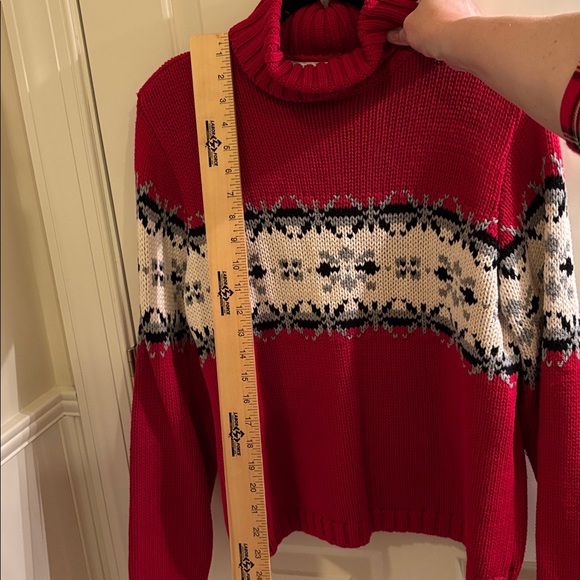 Talbots 100% Cotton Fairisle Turtlenack - Picture 6 of 7